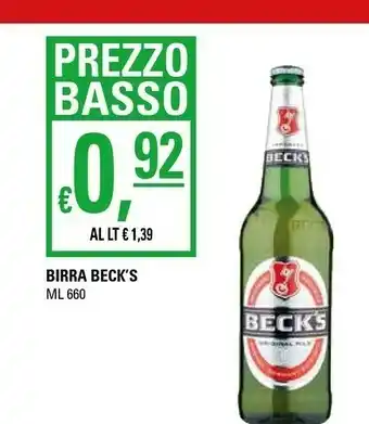 Basko Becks Beck's - Beck's 660 G(ml) offerta