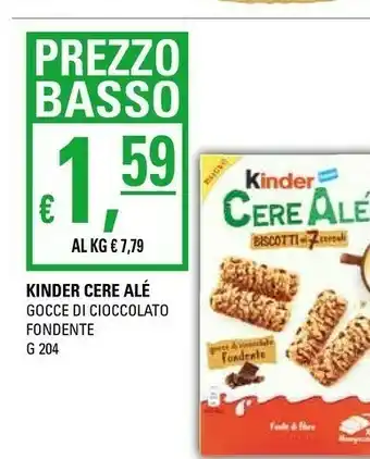 Basko Ferrero Kinder CereAlè Gocce Di Cioccolato Fondente offerta