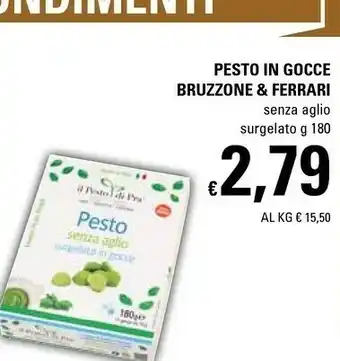 Basko Bruzzone & ferrari Pesto In Gocce Senza Aglio Surgelato 180 G offerta