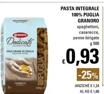 Basko Granoro Pasta Integrale Casarecce offerta