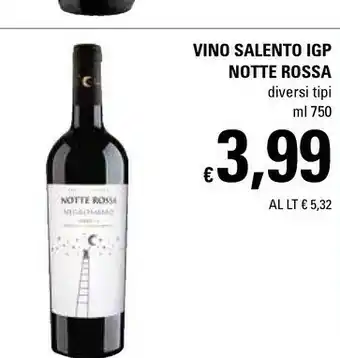Basko Notte rossa Vino Salento IGP offerta