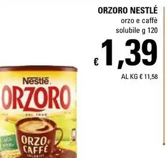 Basko Nestlè Orzoro Orzo E Caffè 120 G(ml) offerta