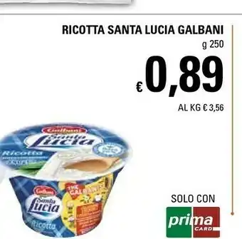 Basko Galbani Ricotta Santa Lucia 250 G(ml) offerta