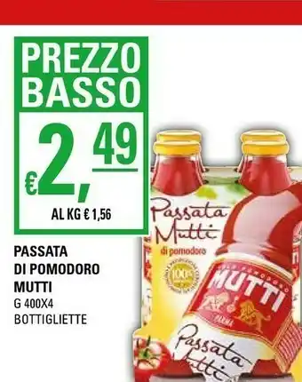 Basko Mutti Passata Di Pomodoro 1600 G offerta