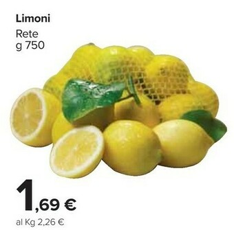 Carrefour Market Limoni 750g offerta