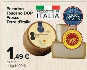 Carrefour Market Terre d'Italia Pecorino Toscano Dop offerta