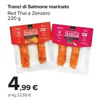 Carrefour Market Red Thai E Zenzero Tranci Di Salmone Marinato offerta