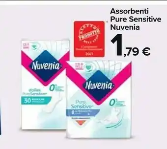 Carrefour Market Nuvenia Assorbenti Pure Sensitive offerta
