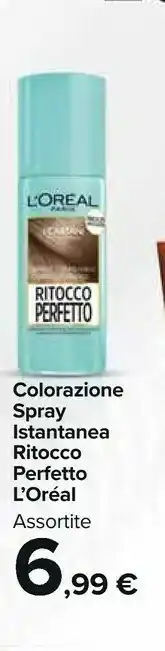 Carrefour Market L'Oreal Colorazione Spray Istantanea Ritocco Perfetto offerta