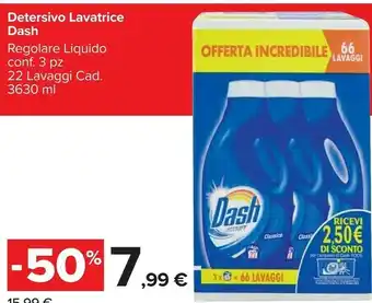 Carrefour Market Dash Detersivo Lavatrice offerta