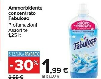 Carrefour Market Fabuloso Ammorbidente Concentrato offerta