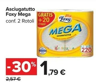 Carrefour Market Foxy Asciugatutto Mega offerta