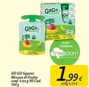 Carrefour Market Gogo Squeez Mousse Di Frutta offerta