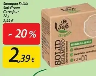 Carrefour Market Carrefour Soft Green Shampoo Solido 75g offerta