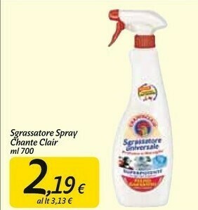 Carrefour Market Chanteclair Sgrassatore Spray 700 Ml offerta