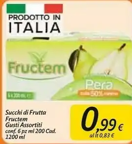 Carrefour Market Fructem Succo E Polpa Di Pera 1200 G(ml) offerta