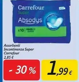 Carrefour Market Carrefour Assorbenti offerta