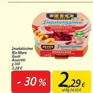 Carrefour Market Rio Mare Insalatissime Messicana E Tonno 160 G(ml) offerta