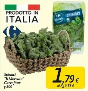 Carrefour Market Spinaci offerta