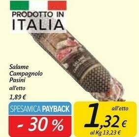Carrefour Market Pasini Salame Campagnolo offerta