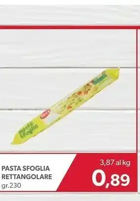 Ok Market Selex Pasta Sfoglia Rettangolare 230 G offerta