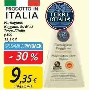 Carrefour Terre d'Italia Parmigiano Reggiano 30 Mesi offerta