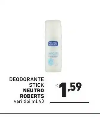 Ok Market Neutro Roberts Deodorante Stick offerta