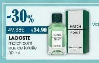 Tigotà Lacoste Match Point Eau De Toilette offerta