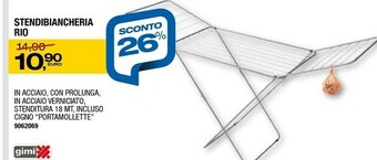 Bricofer Gimi Stendibiancheria Rio offerta