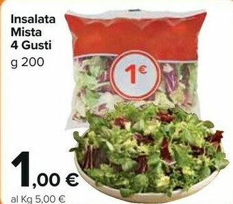 Carrefour Market Insalata Mista 4 Gusti offerta
