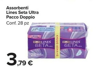 Carrefour Market Lines Assorbenti Seta Ultra Pacco Doppio offerta