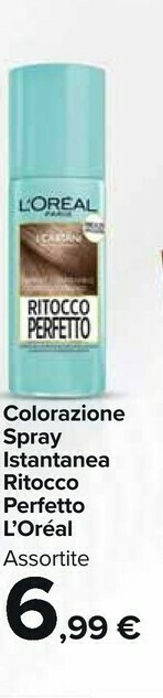Carrefour Market L'Oreal Colorazione Spray Istantanea Ritocco Perfetto offerta