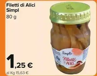 Carrefour Market Simpl Filetti Di Alici 80g offerta