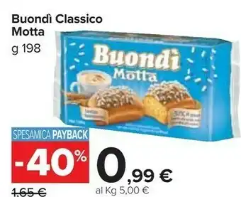 Carrefour Market Motta Buondì 198 G(ml) offerta