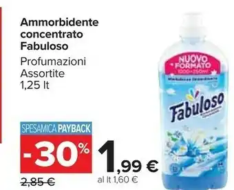 Carrefour Market Fabuloso Ammorbidente Concentrato 1250 Ml offerta