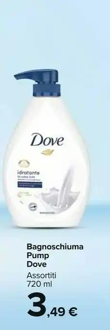 Carrefour Market Dove Bagnoschiuma Pump offerta