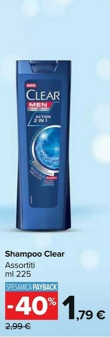 Carrefour Market Clear Shampoo offerta