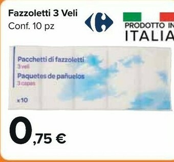 Carrefour Market Fazzoletti 3 Veli offerta