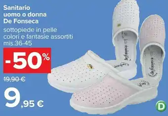 Carrefour Market De Fonseca Sanitario Uomo/ Donna offerta