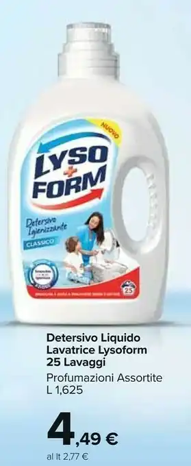Carrefour Market Lysoform Detersivo Liquido Lavatrice offerta