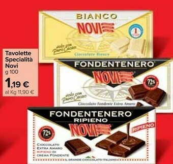 Carrefour Market Novi Tavolette Specialita offerta