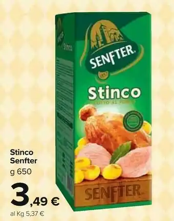 Carrefour Market Senfter Stinco Cotto Al Forno 650 G(ml) offerta