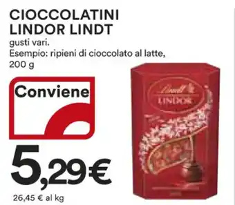 Ipercoop CIOCCOLATINI LINDOR LINDT 200 g offerta