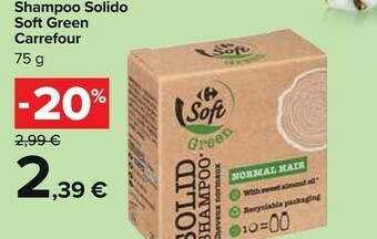 Carrefour Market Carrefour Shampoo Solido Soft Green offerta