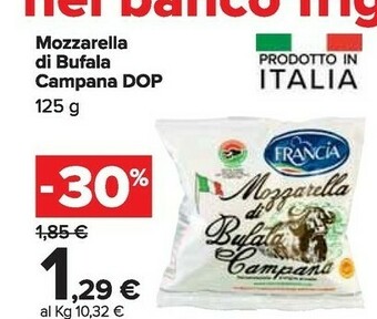 Carrefour Market Francia - Mozzarella di Bufala Campana DOP offerta