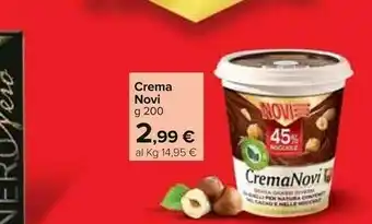 Carrefour Market Novi Crema 45% Nocciole 200 G(ml) offerta
