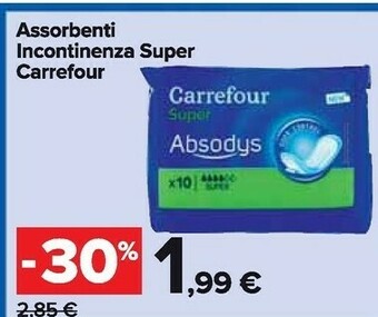 Carrefour Market Carrefour Assorbenti Incontinenza Super offerta