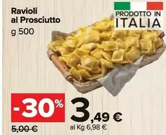 Carrefour Market Ravioli Al Prosciutto offerta
