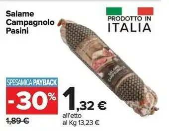 Carrefour Market Campagnolo Salame Pasini offerta