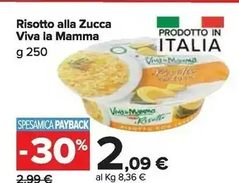 Carrefour Market Viva La Mamma Risotto Alla Zucca offerta